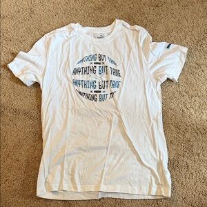 Puma White and Blue Graphic Men's Tee